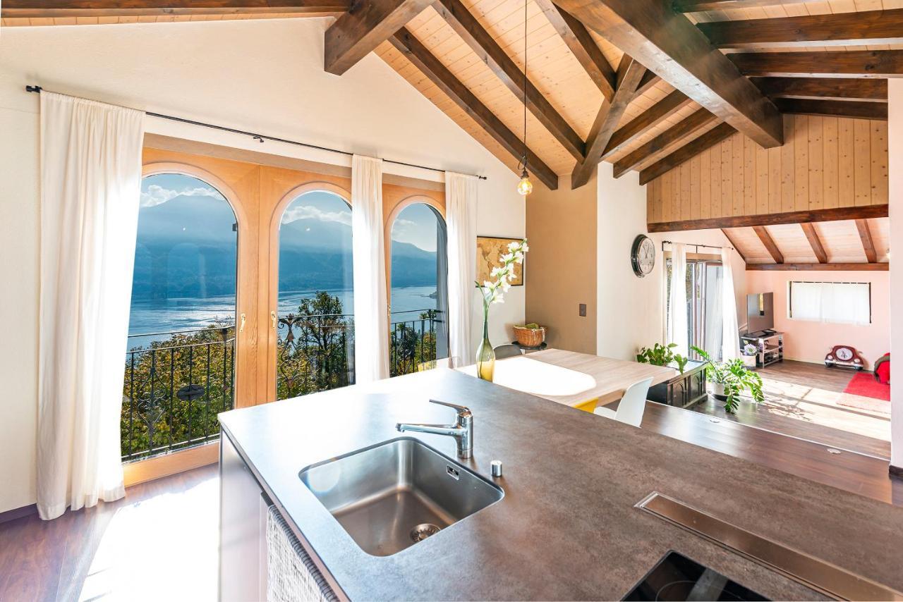 Casa Luna - Wonderful Lake View Brione sopra Minusio Exterior foto